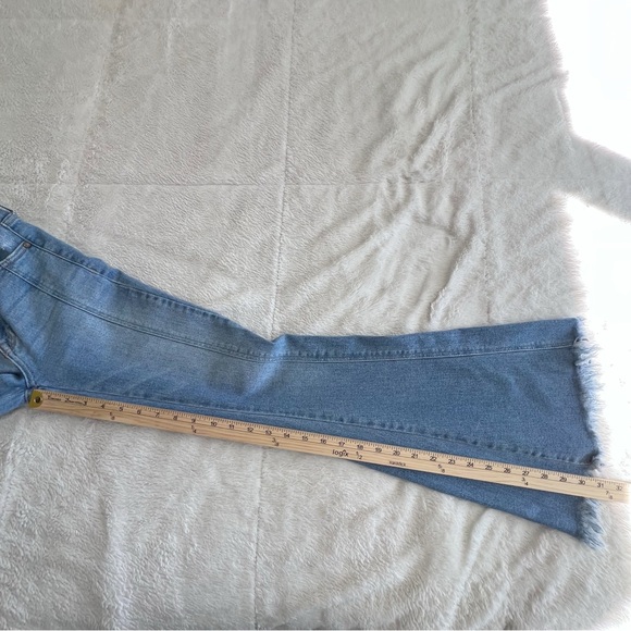 Kancan High Rise Front Seam Light wash Denim Blue Jeans Women’s 23 31”inseam - Picture 14 of 16